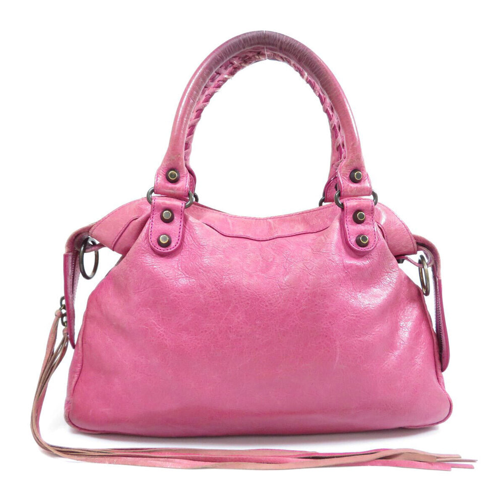 Balenciaga Handbag Leather Town Black